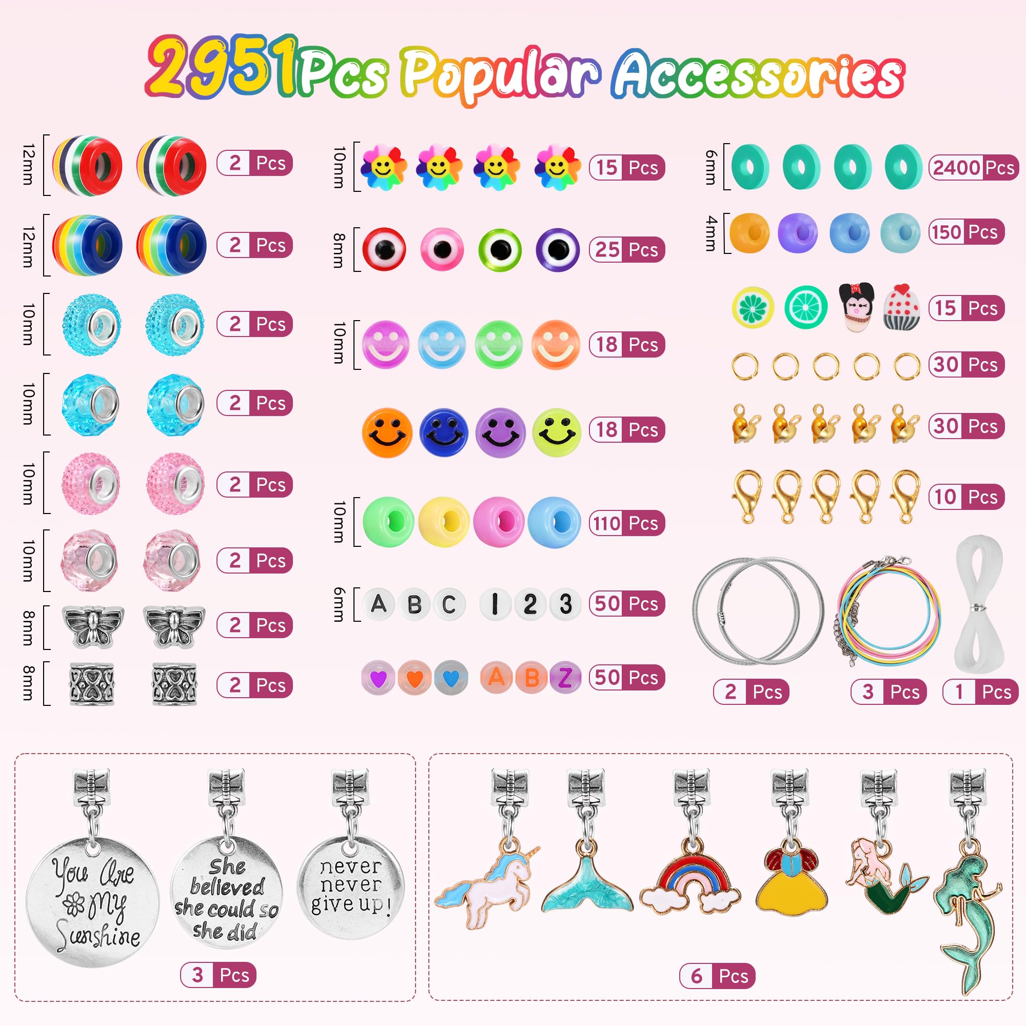 Kit per Braccialetti Fai Da Te, Giochi per Fare Braccialetti Bambina 5-12 Anni, Kit per Creare Gioielli per Realizzare Braccialetti, Bracciali e Collane Unici per Creazione di Gioielli Artigianali