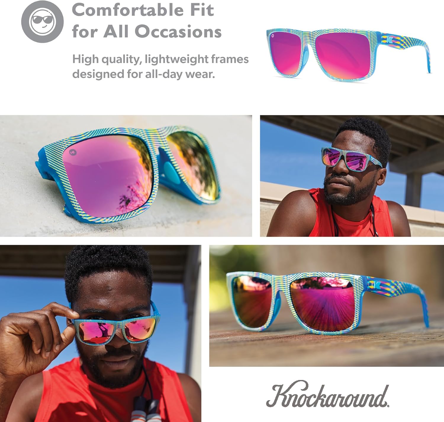 Knockaround Torrey Pines Polarized Sunglasses for Men & Women - UV400 Protection