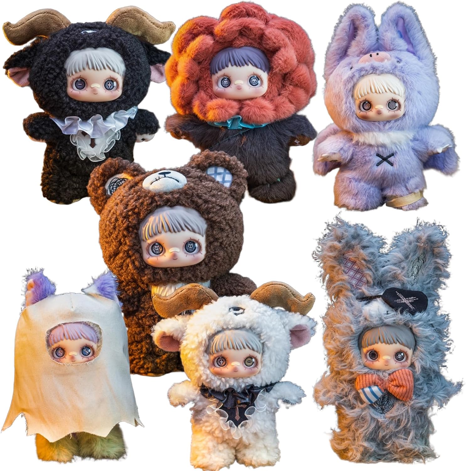 Nommi Maymei Dark Forest Series Blind Plush Box, 1PC (1 of 7 Possible Styles), 6 Regular Figure and 1 Hidden Figure, for 15 Years Old and Up Collection, (Pack of 1)