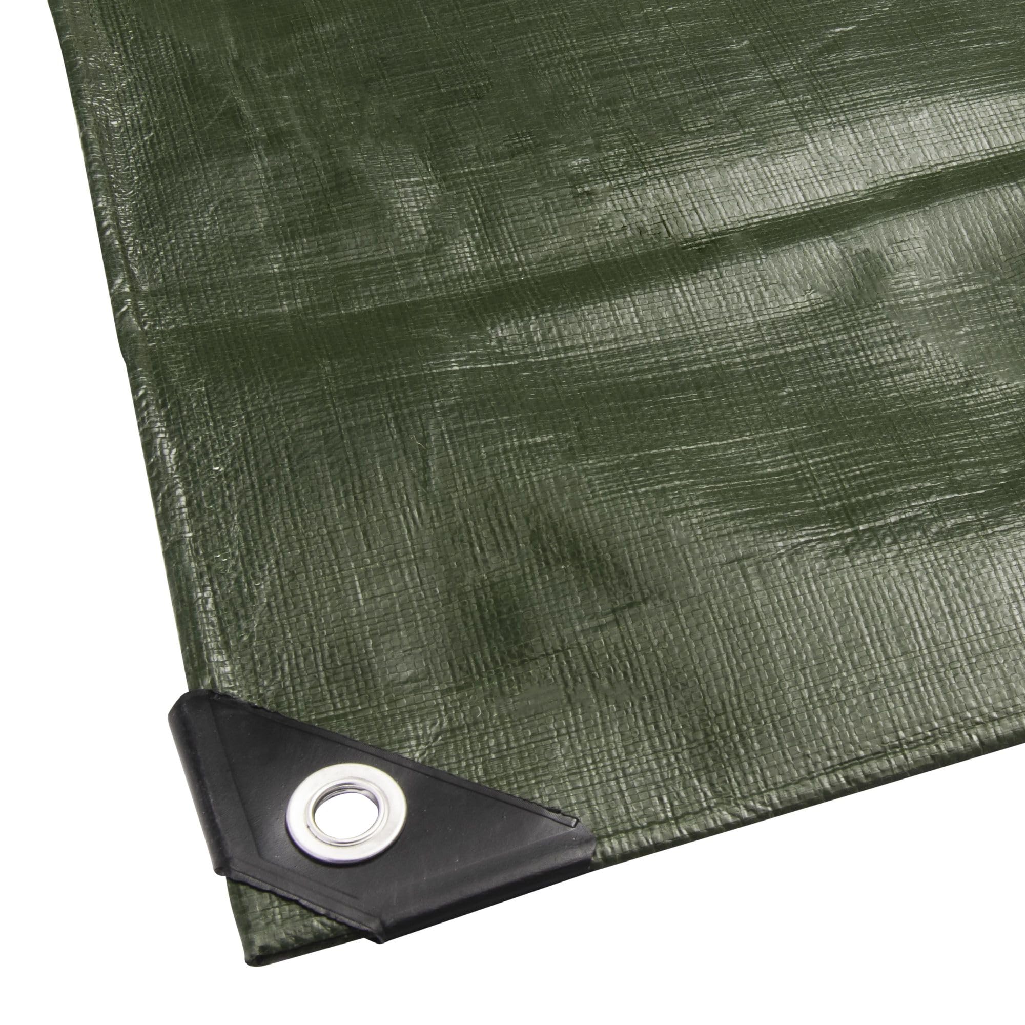 WerkaPro 10669 - Bâche industrielle - Ultra Lourde - 5x8 m - 240g/m2 - Réversible - Noire et Verte