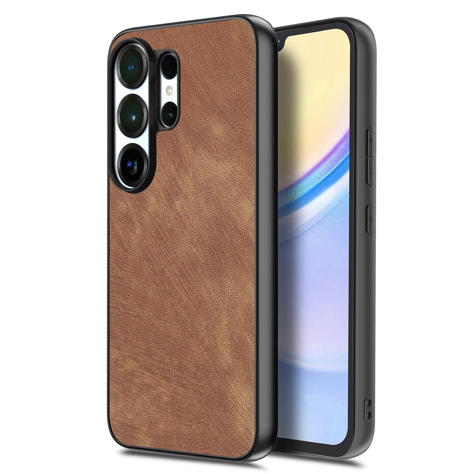 Couverture minimaliste en cuir pour Galaxy S26 Plus de luxe - 7