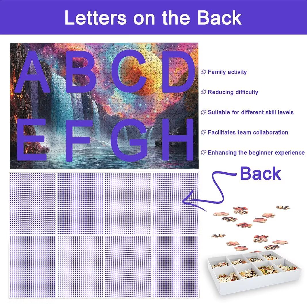 Puzzle Aurora dla dorosłych 3000, 3000 puzzli dla dorosłych, 122 x 81 cm, twarde, niemożliwe, drewniane, wymagająca gra dla kobiet, prezenty dla mężczyzn, motyw: (krajobraz), -8019
