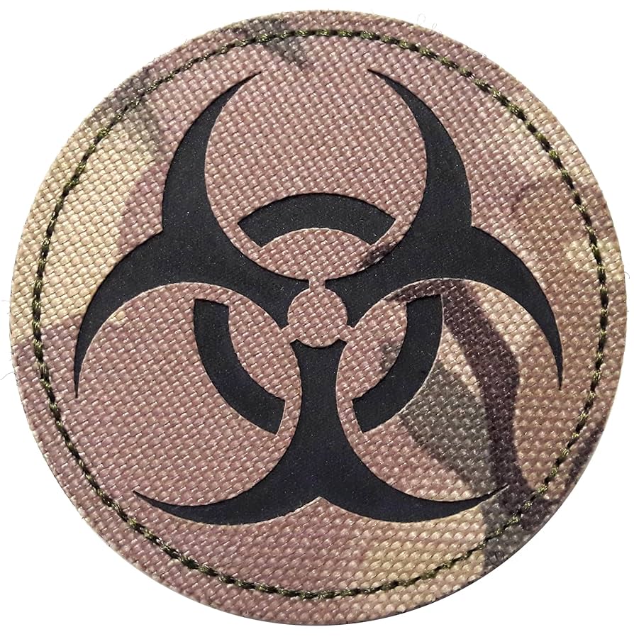 実物装備　マルチカム美品！新品もあり Amazon.co.jp: ベルクロ 生物災害 バイオハザード IR パッチ