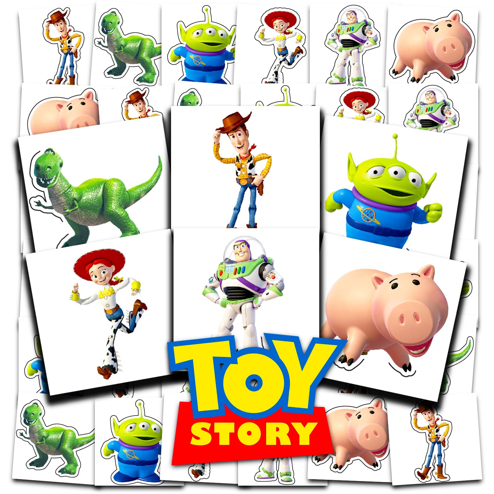 Disney Toy Story Tattoos Party Favors Bundle ~ 72 Perforated Individual 2" x 2" Toy Story Temporary Tattoos for Kids Boys Girls (Toy Story Party