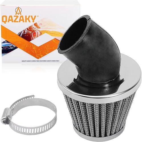 Filtro de 1.614 in, 1.654 in, 1.693 in, 1.65 pulgadas, ángulo de 45 grados para 125cc-150cc 200cc 250cc ATV Quad Scooter Gokart ciclomotor, Chopper