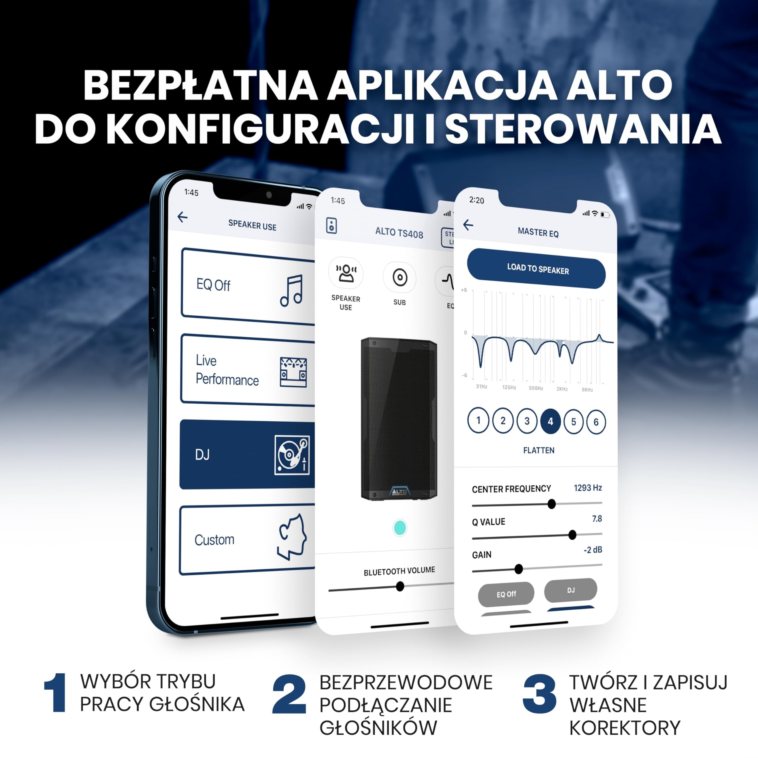 ALTO TS408 2000W 8" Aktywny Głośnik PA | 3‑Kanałowy Mikser, TWS Bluetooth, Łączenie Głośników, DSP i Sterowanie Aplikacją ALTO