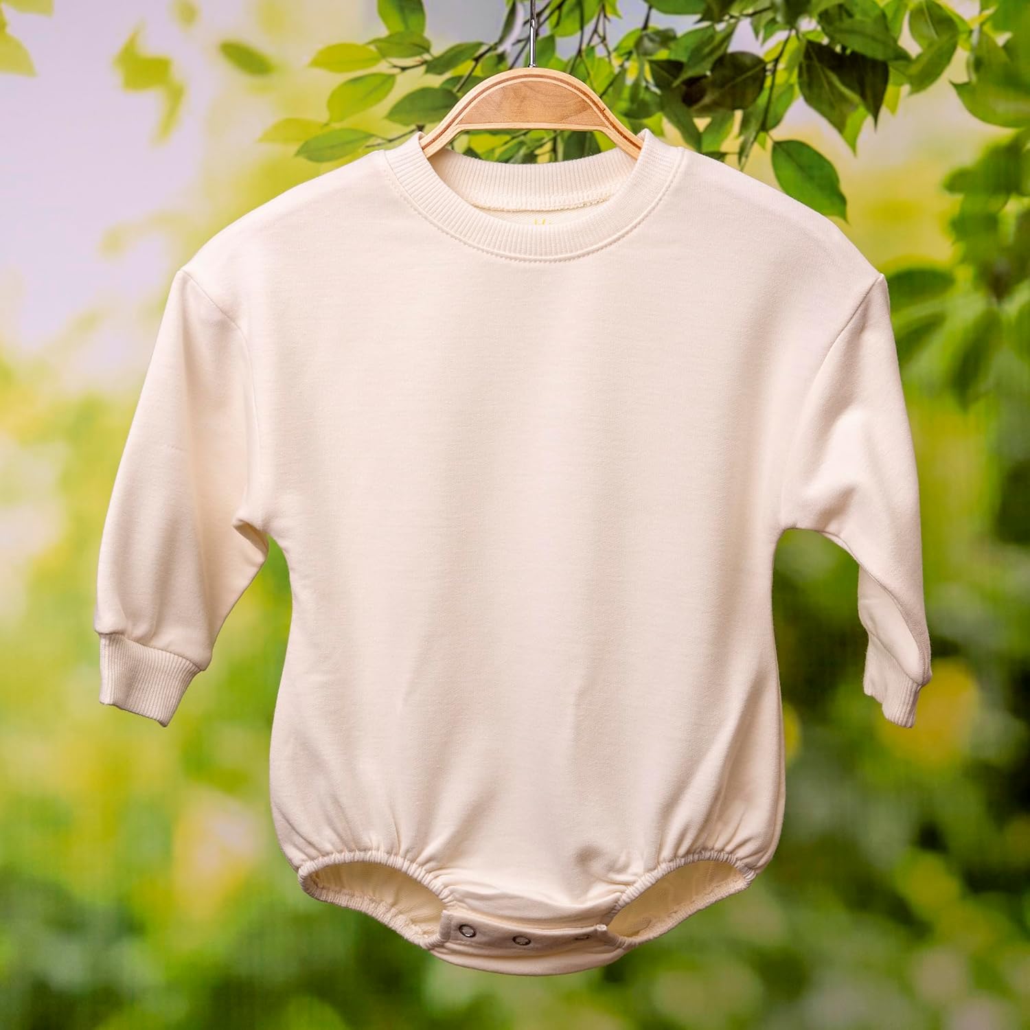 Baby Girl Romper Set 2-Pack Cotton Bodysuits, Long Sleeve & Short Plain Outfit, Newborn Infant Outfit for Girls - Image 5