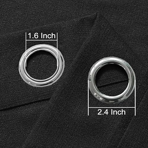 Miniatura 4 de Cortinas semitraslúcidas de 96 pulgadas de largo, con textura de lino blanco, filtrante de luz, cortinas de privacidad semitransparentes para