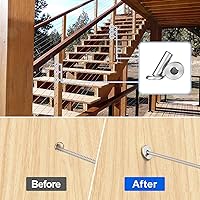 Vista 5 de BLIKA Paquete de 40 fundas protectoras biseladas en ángulo de 25, 30, 35 grados, 1/8 pulgadas, protector de poste en ángulo para barandillas