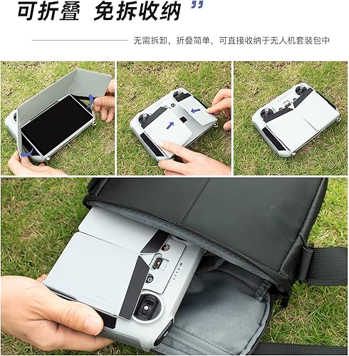 Miniatura 6 de Parasol RC para DJI Mini 3Mini 3 ProAir 2SMavic 3 Clásico Plegable Parasol Parasol para DJI Controlador RC Protector Parasol Cubierta