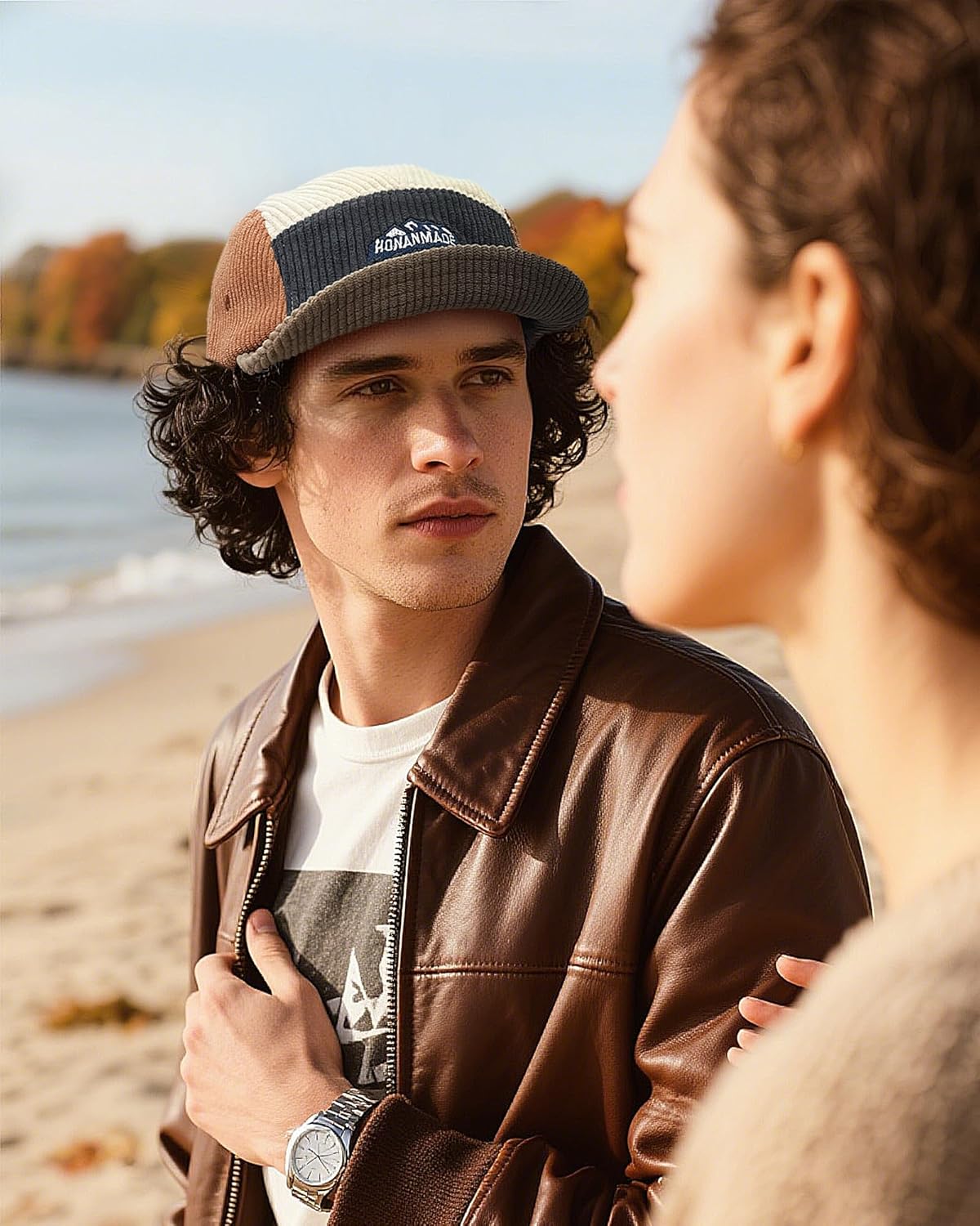 Croogo Corduroy 5 Panel Hat Casual Short Brim Baseball Caps Unstructured Vintage Dad Hats Trucker Snapback Hats Hip Hop Hat - Image 2