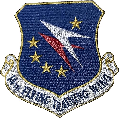 Squadron Nostalgia LLC 14 Parche de ala de entrenamiento volador - Respaldo de plástico