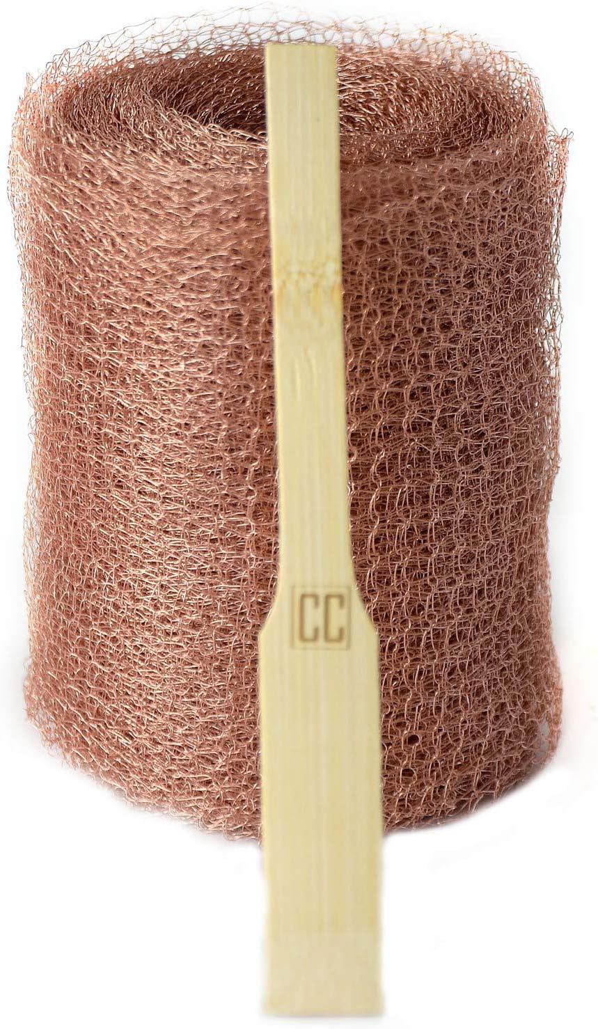 Copper Control Copper Mesh Hole Filler with Packing Tool - 100% Copper - Non Rusting - 1 Pound Roll