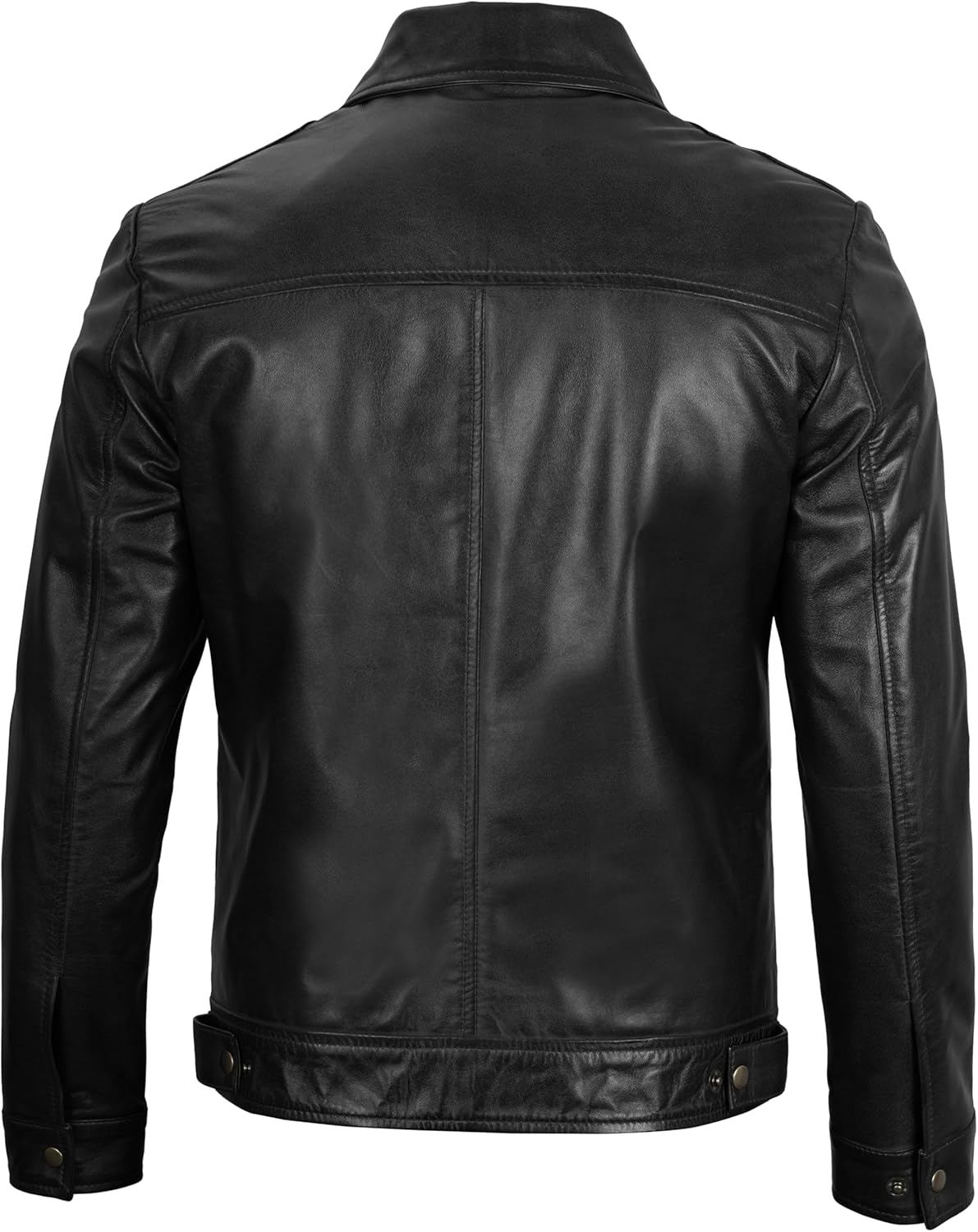 Brown Leather Jacket Men - Black Real Lambskin Mens Leather Jacket