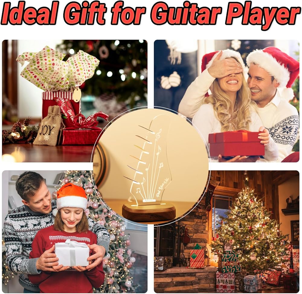 Support De Médiator Lumineux Avec 7 Couleurs Changeantes