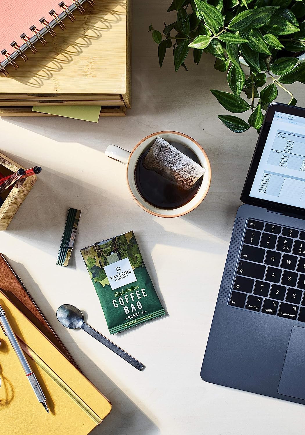 Taylors of Harrogate Rich Italian Ground Coffee Bags, 80 Enveloped Bags