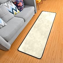 Cornsilk Runner Rug Non Slip Hallway Entry Carpet Floor Mat Runner for Kitchen Bedroom Entryway Room