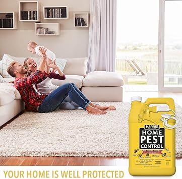 Harris Home Insect Killer, Liquid Gallon Spray with Odorless and Non Staining Residual Formula - Kills Stinkbugs, Ants, Roaches, Spiders, Fleas, Mosquitos, Moths, Scorpions, Flies and Silverfish