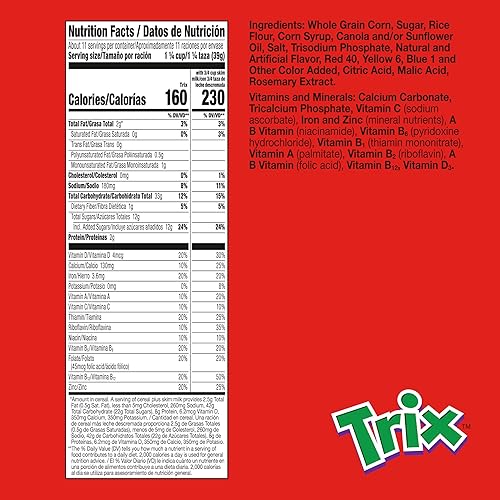 Miniatura 2 de Trix Cereal de desayuno afrutado, Guardianes de la Galaxia Vol. 3 edición especial, 6 formas afrutadas, cereales de tamaño familiar, 16.1 onzas