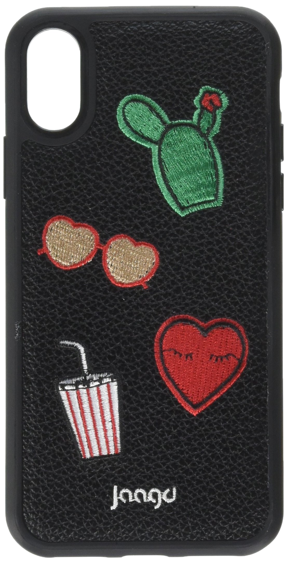 Jaagd Protective Shock-absorbing Designer Embroidered iPhone X Case, iPhone 10 Case, Retail Packaging (Summer Livin')