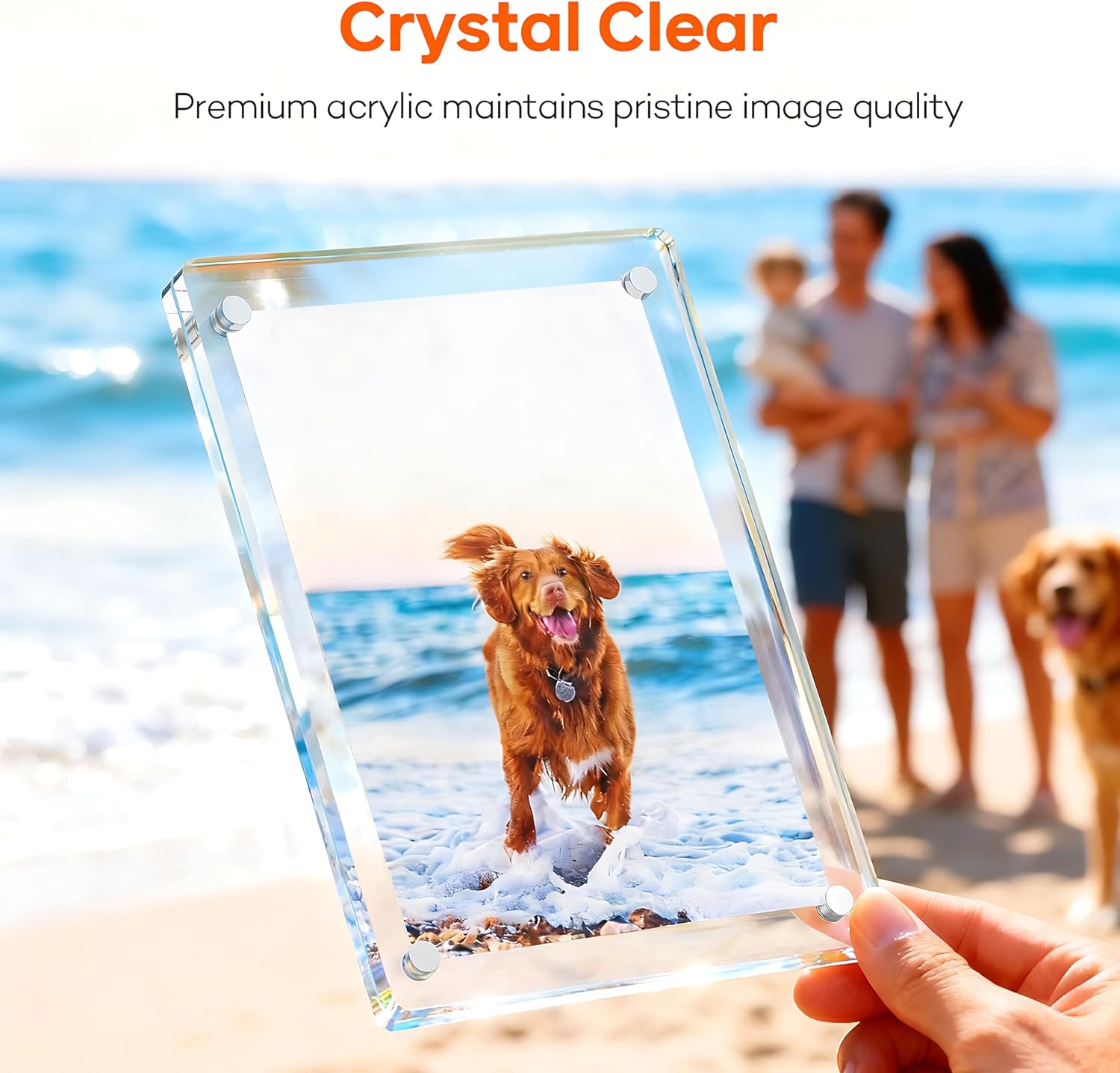 2.4x3.5 Acrylic Picture Frame,2 Pack