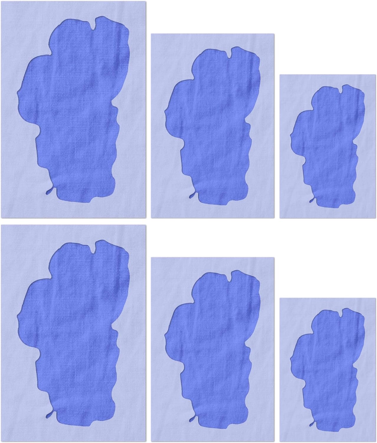 Stencil Stop Lake Tahoe Shape Stencil - Reusable for DIY Projects, Painting, Drawing, Crafts - 14 Mil Mylar Plastic (11.25 x 18 inches)