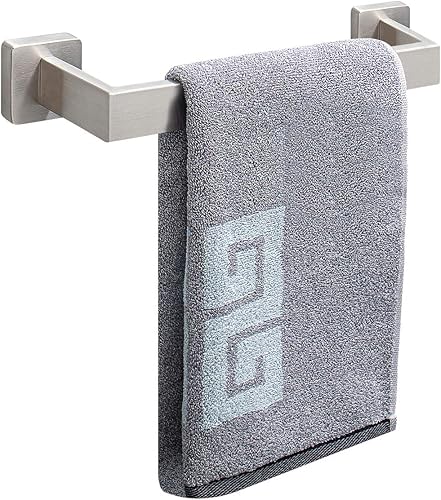 NearMoon Barra para Toallas, Accesorios de Baño de Acero Inoxidable Cuadrado Engrosado Premium, Estante para Toallas de Ducha para Baño, Soporte