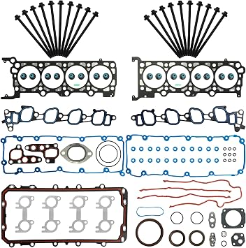 Cylinder Head Gasket Bolts Set Oil Pan Gasket Fit For Ford Mustang GT 2V 4.6L 281CID V8 SOHC 1999-2000,HS9792PT-1,OS30725R,VS50481R,2L3Z-6584-AA