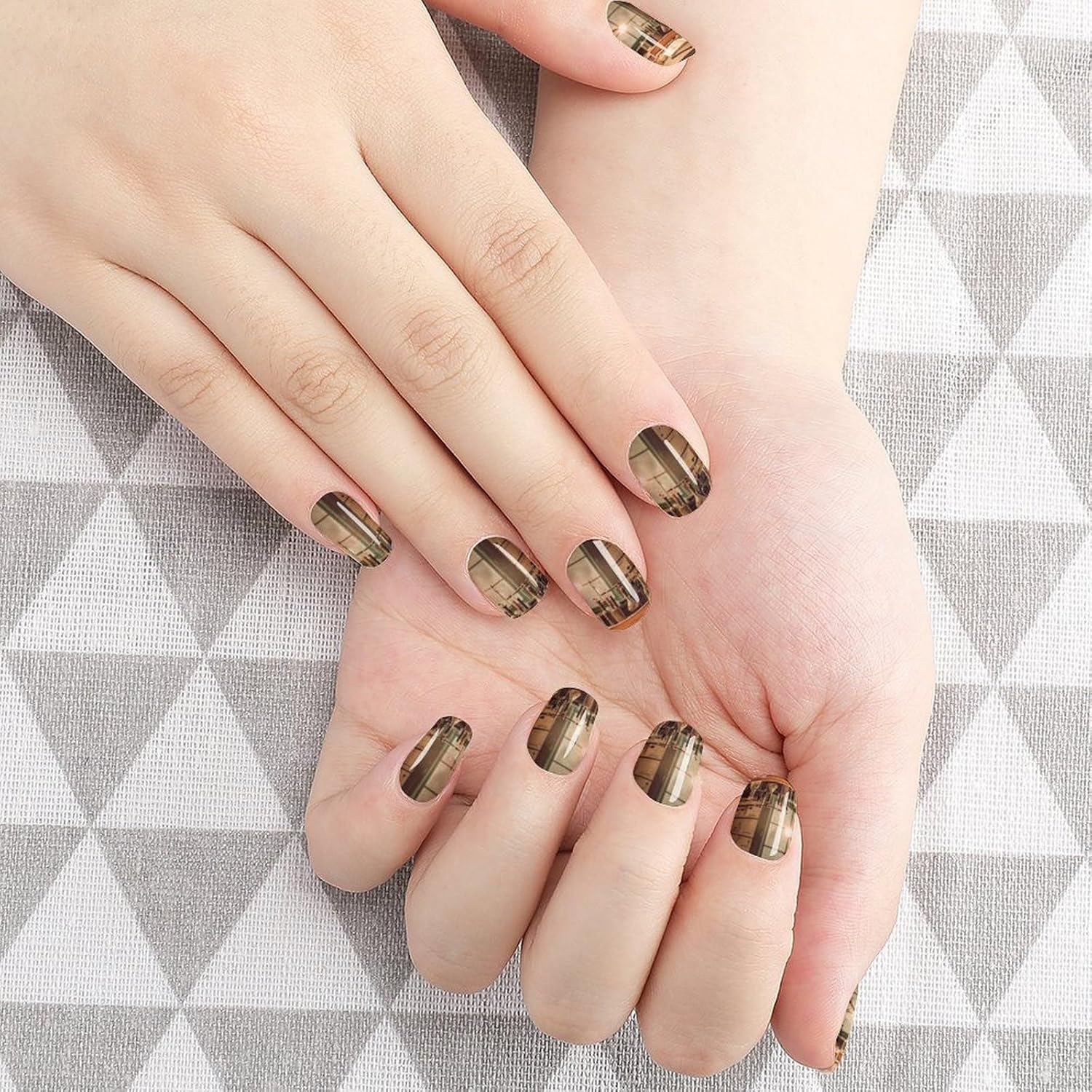 Nail Strips Bundle Full Wrap Long Lasting Nail Polish Strips Easy Application and Removal Salon Quality Self Adhesive Art Stickers for Women Gifts