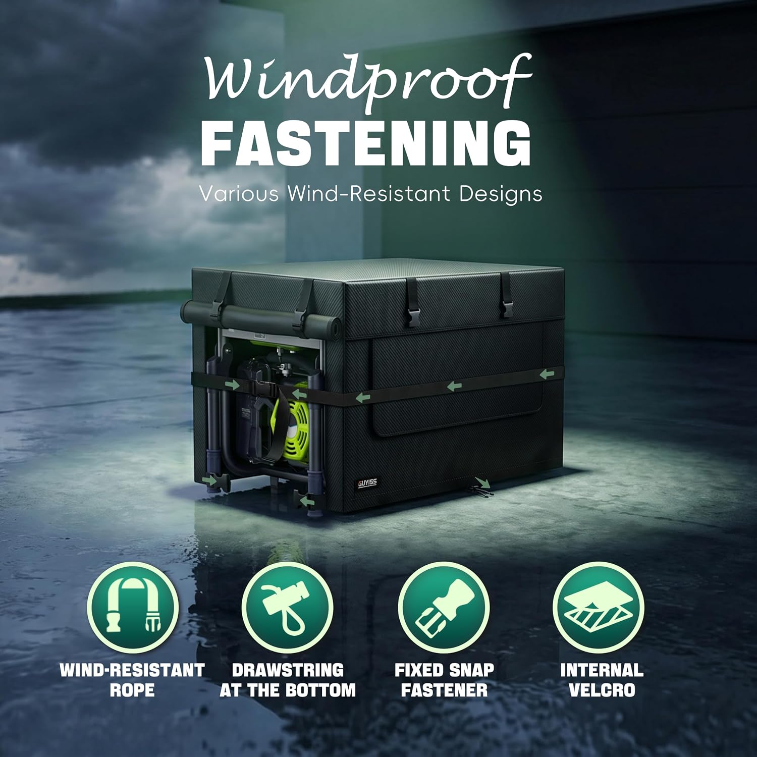 2026 New Upgrade, GUYISS 30 "Lx30 "Wx27 " H Generator cover. image 5