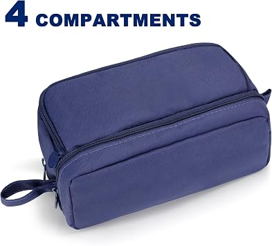 large capacity pencil case with compartments navy blue pencil pouch school supplies for boys big pencils case for teen boys extra large special pen bag pencil bags with zipper pen cases for adults