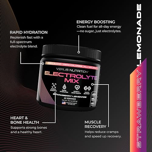 Miniatura 4 de Electrolitos en polvo sin azúcar, polvo de hidratación cero calorías, electrolitos sin azúcar para ayuno, keto y vegano, mezcla de electrolitos de