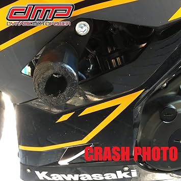 DMP USA MADE Kaw Ninja 400 Z400 Z 400 2018 2019 2020 2021 2022 2023 2024 NO CUT Black Frame Sliders Fits ABS & NON ABS Models - 750-4159