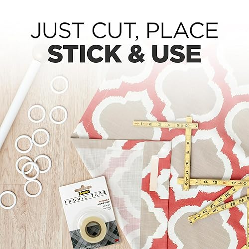 Miniatura 6 de Scotch Cinta de tela extraíble, 34 pulgadas x 180 pulgadas, cinta de dobladillo de doble cara, 1 rollo