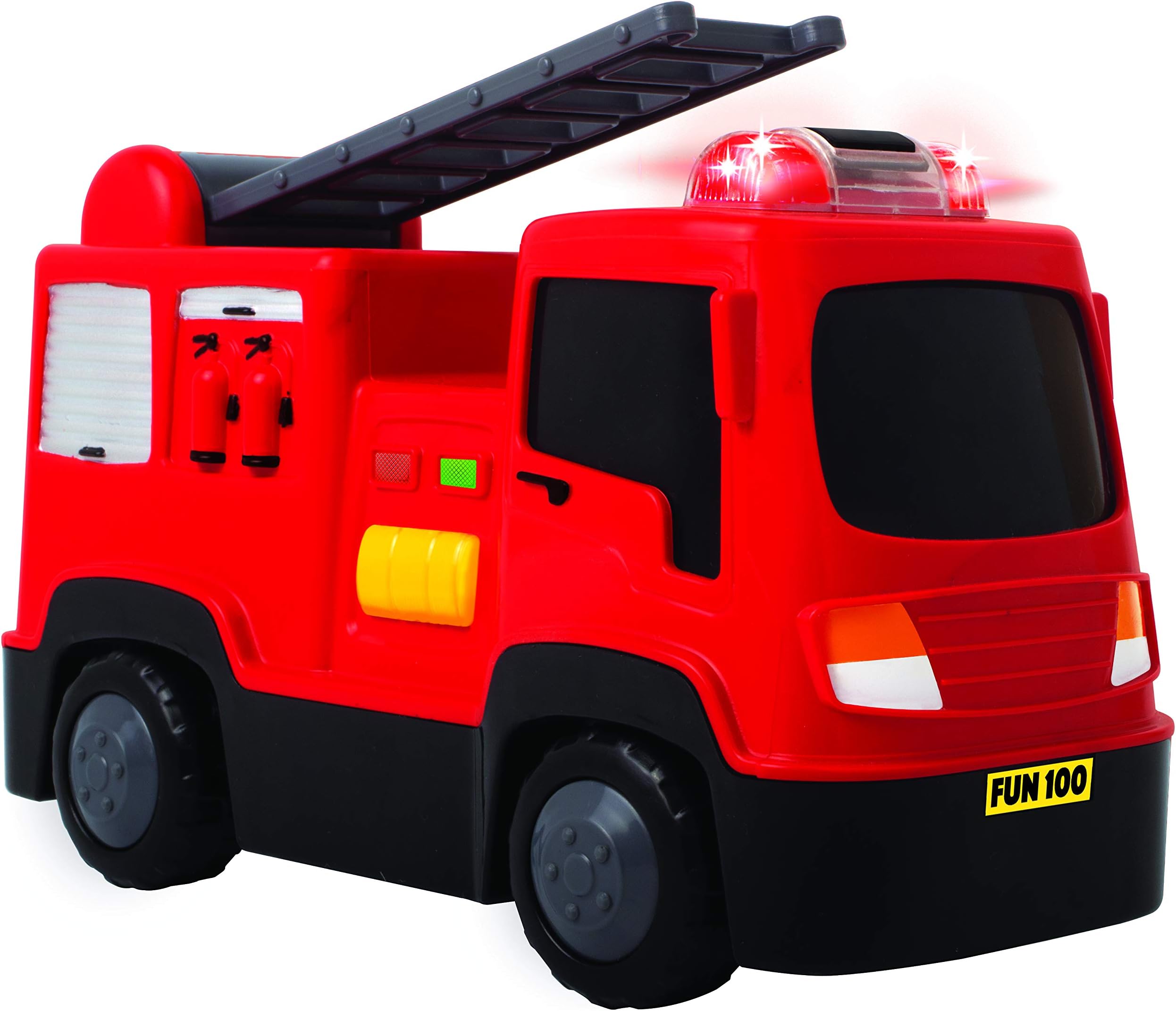 Funskool Giggles Giggles, Fire Engine, Multicolour Vehicle With Lights And Sounds, Develops Motor Skills , 12 Months & Above, Infant And Preschool Toys