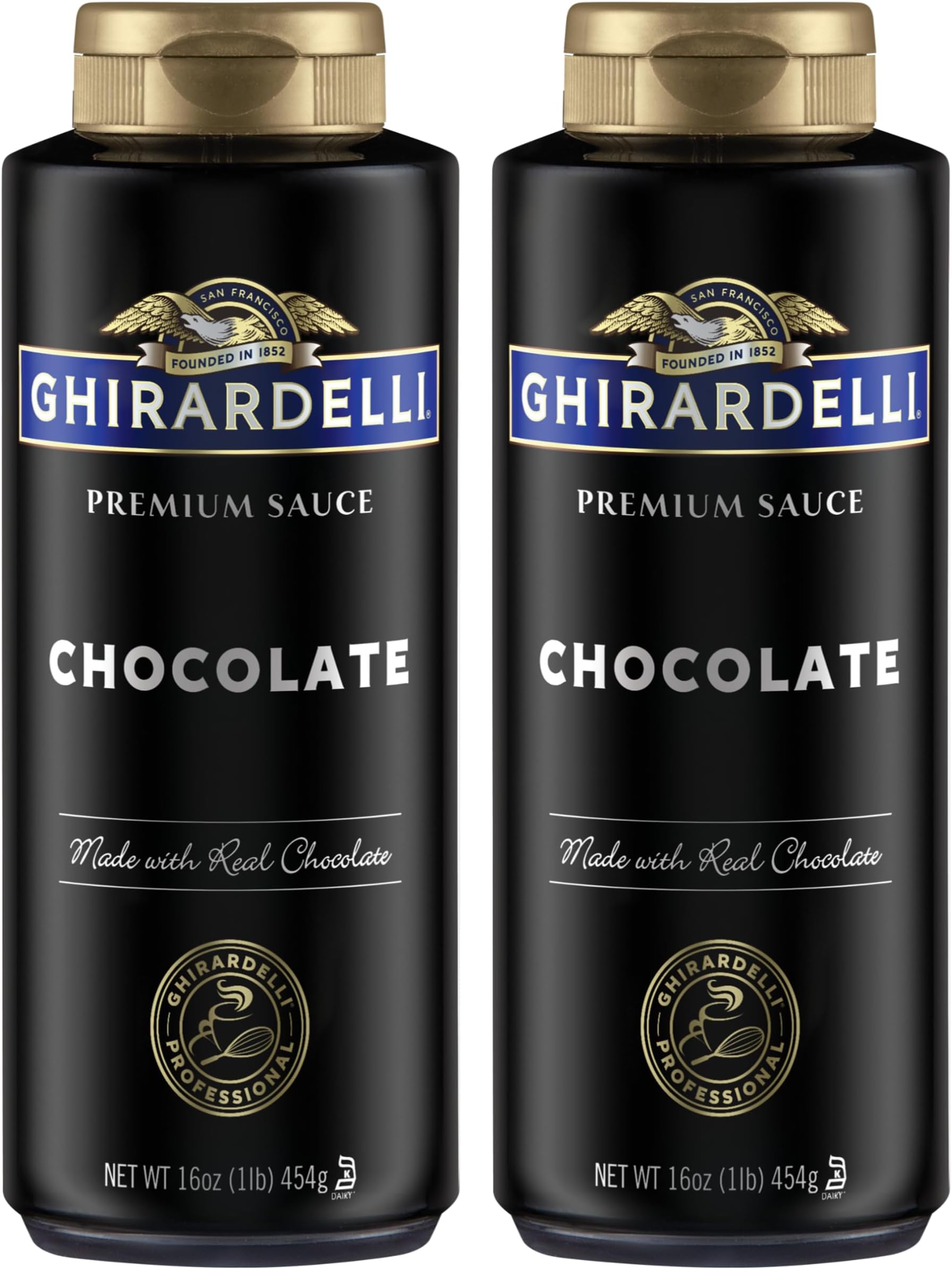 Chocolate Sauce, Black Label 16Oz Squeeze Bottle (Pack of 2)