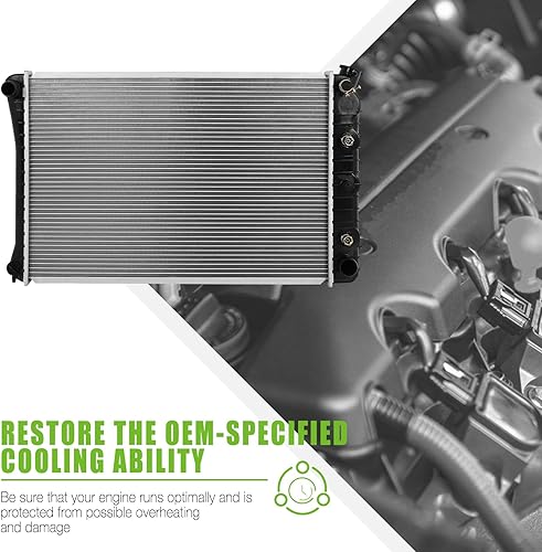 Miniatura 4 de SCITOO Radiador 162 apto para 1975 para Buick para Apollo 1977-1981 para Buick para Century 1978 para Buick para Electra 1977-1980 para Buick para