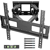 BONTEC Supporto TV Parete per Television da Plasma LED LCD Piatti e Curvi 23-70 inch, Inclinazione Girevole Staffa per TV con Doppio Braccio Peso fino a 45kg, Max VESA 400x400mm, con Fascette per Cavi