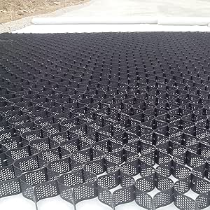 Gravel Ground Stabilization Grid - 2" Thick HDPE Geo Cell For Driveways, Paths & Slopes (1x1m)