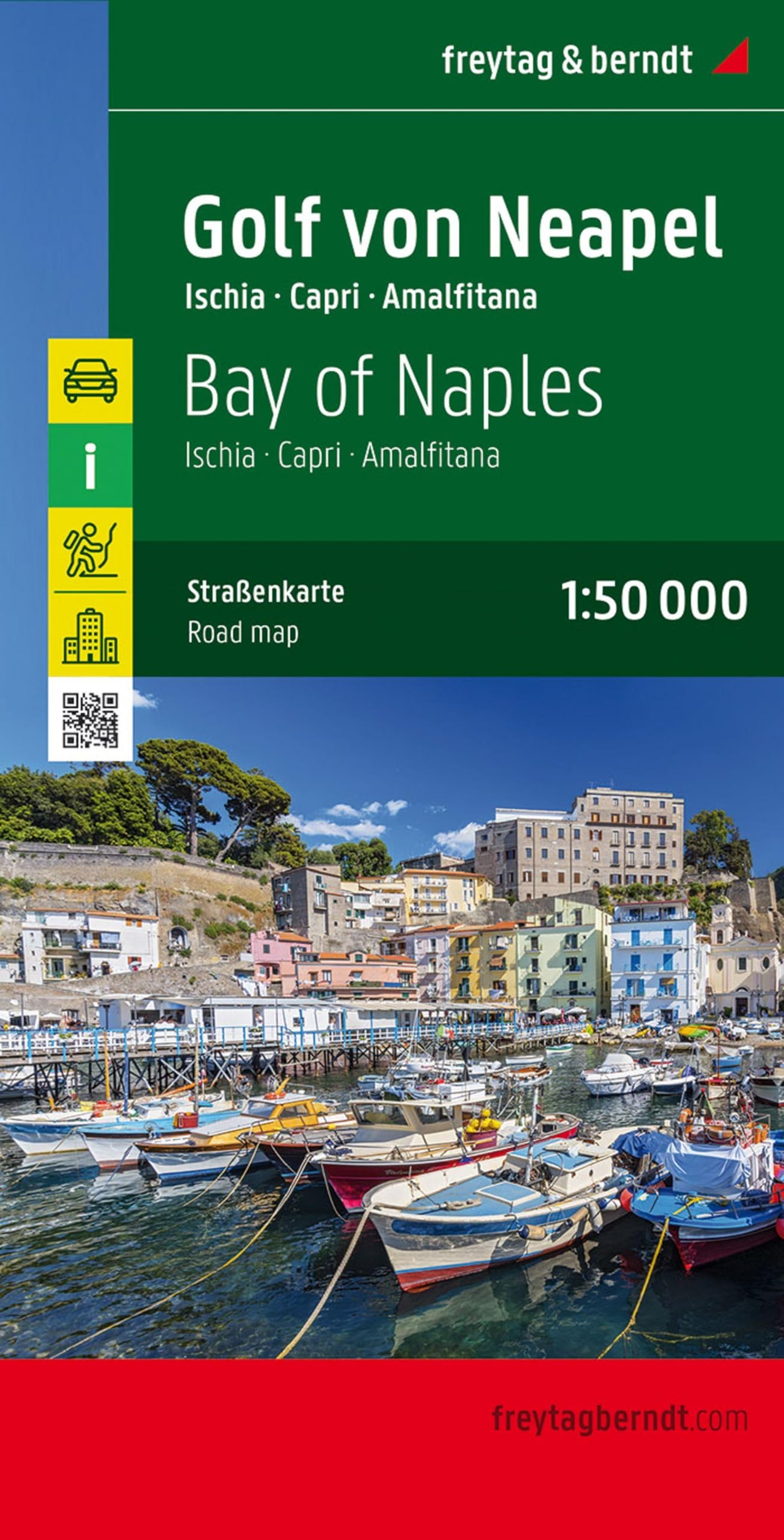 Gulf of Naples: Ischia, Capri, Amalfi: Toeristische wegenkaart 1:50 000
