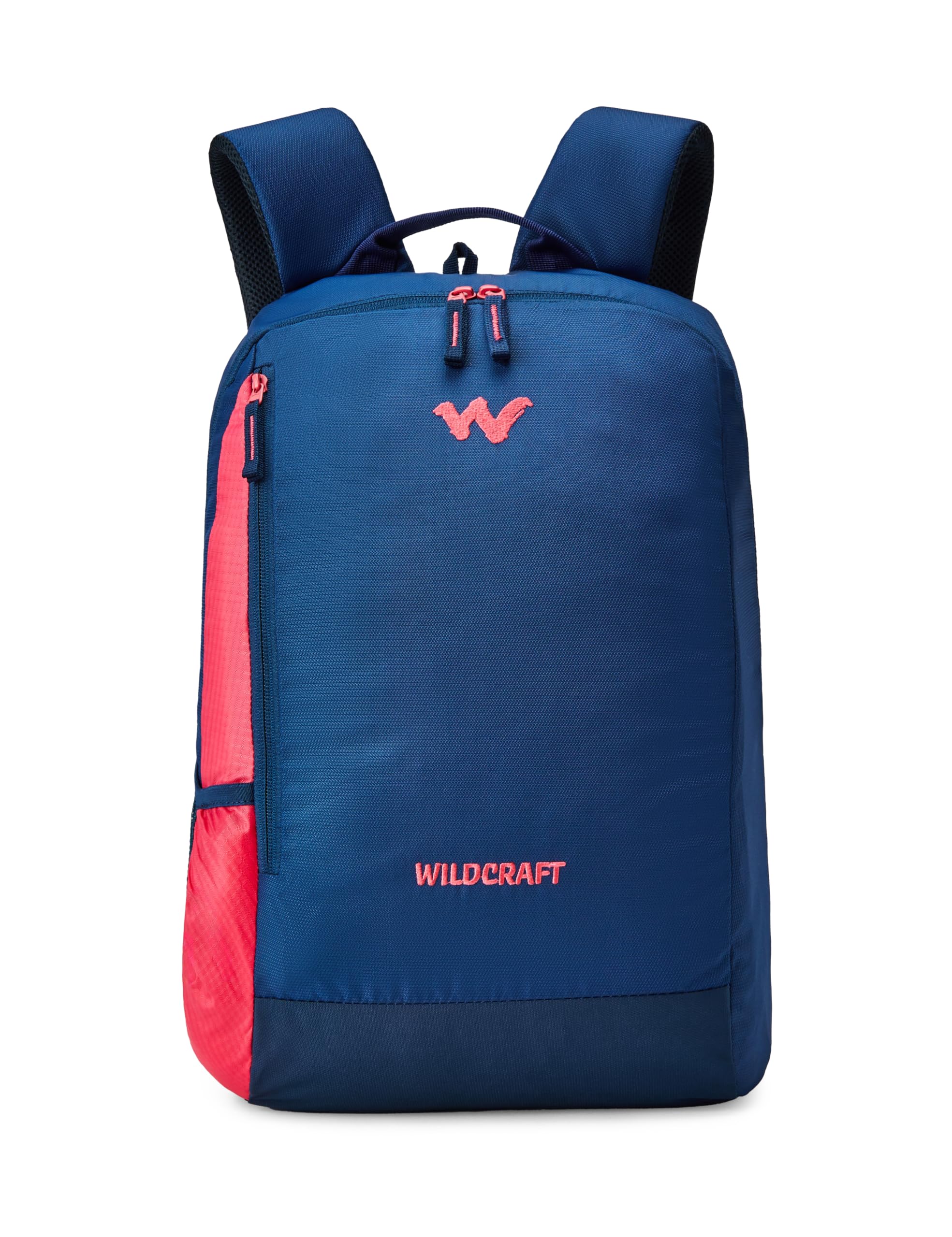 Wildcrfat 3 Compartment Laptop Backpack (12154) (Blue_Pink)-image-9