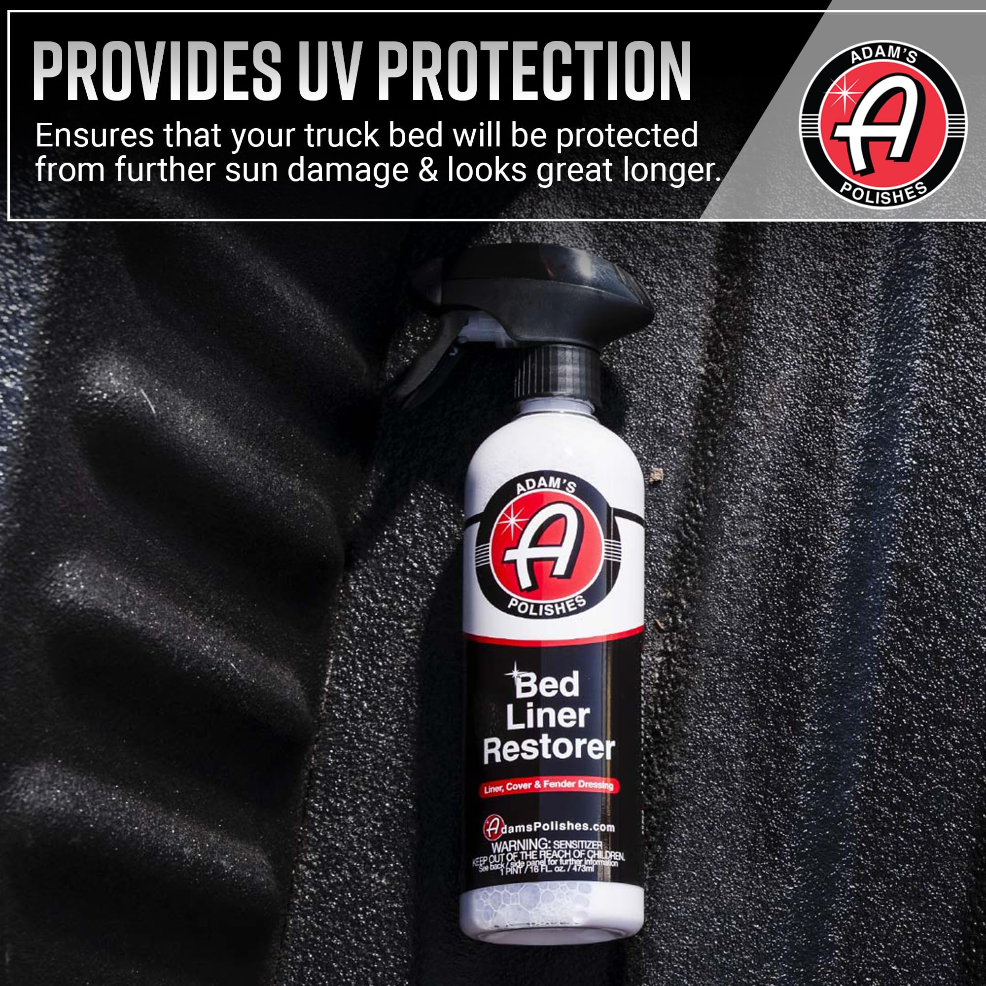 Adam's Polishes Bed Liner Restorer 16oz Truck Bed Cleaner with UV  Protection
