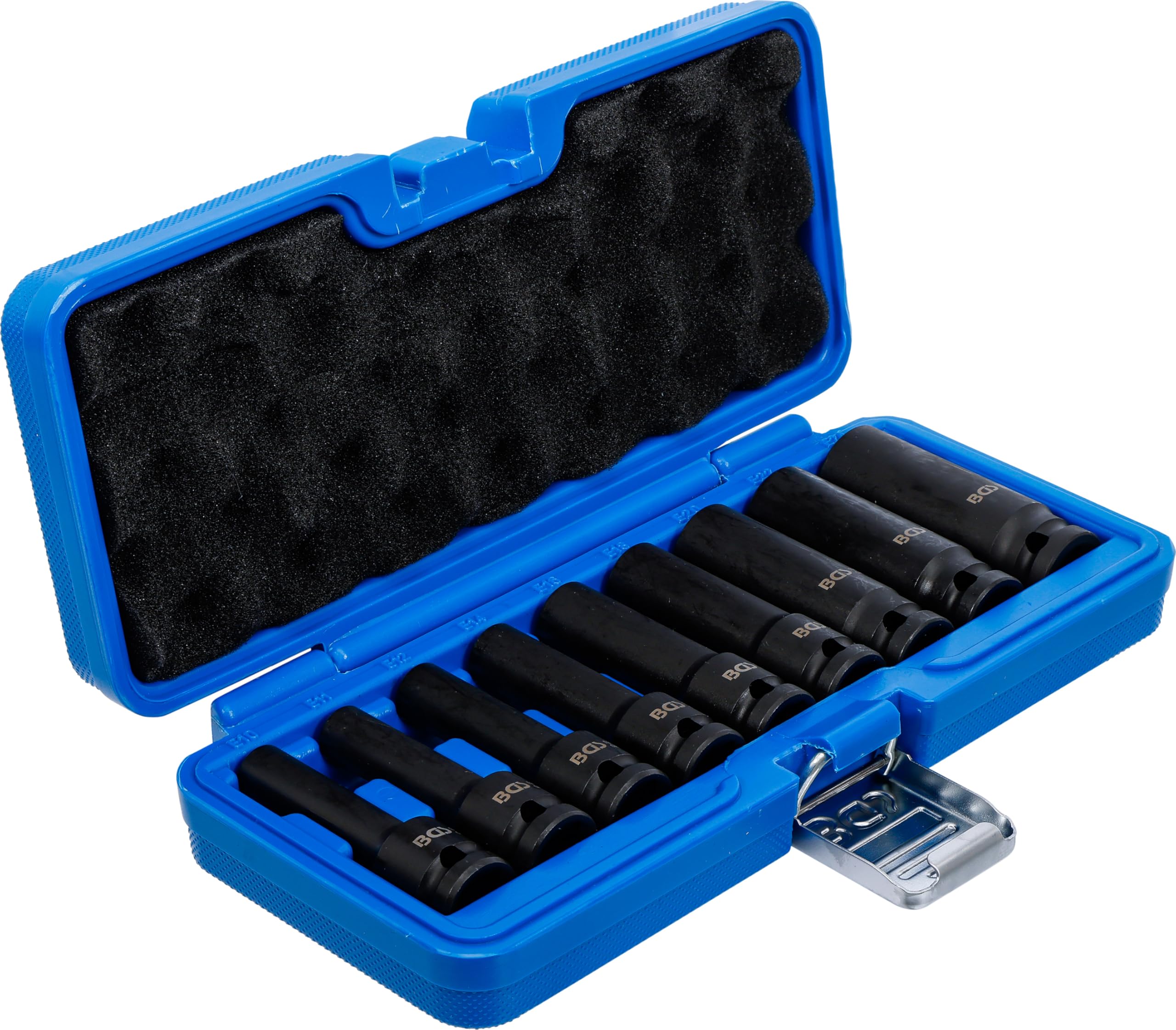 BGS 5204 | Juego de llaves de vaso de impacto E-Torx, largas | entrada 12,5 mm (1/2") | E10 - E24 | 9 piezas