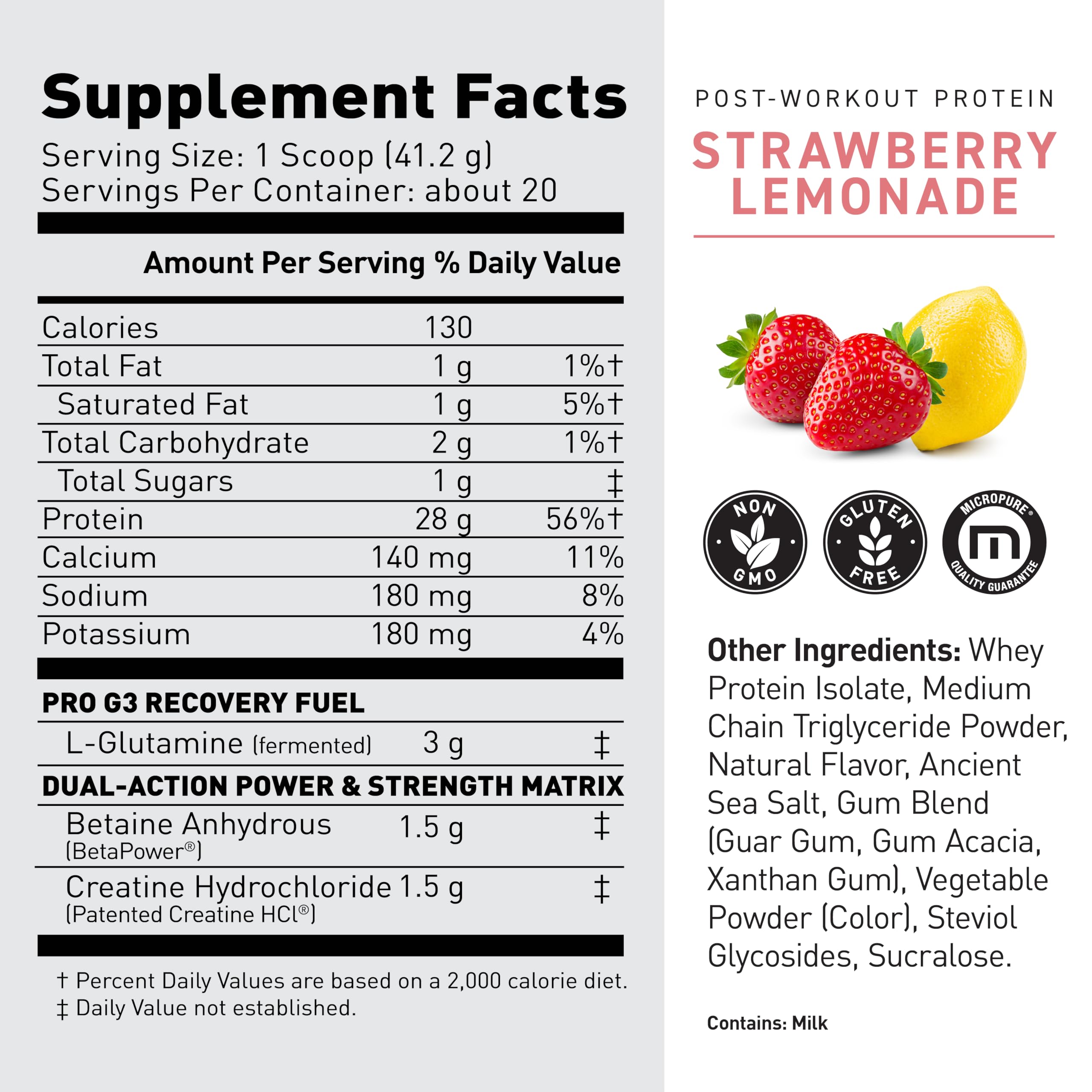 Kaged Post Workout Protein Powder | Strawberry Lemonade | 20 Servings — Amazon image 5