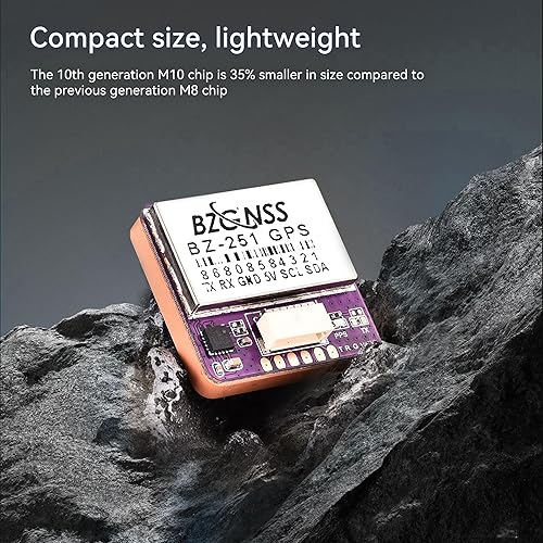Miniatura 6 de BZGNSS BZ-251 FPV Módulo GPS - Dual Protocolo M10 Drone GPS para RC FPV Drone Racing de ala fija de largo alcance compatible con controlador de