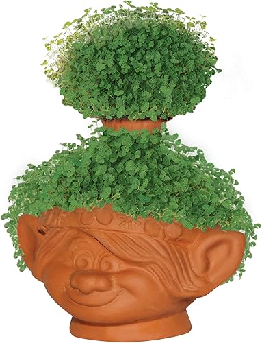 Miniatura 4 de Chia Pet Trolls, Poppy World Tour con paquete de semillas, maceta decorativa de cerámica, fácil de hacer y divertido de cultivar, regalo novedoso,