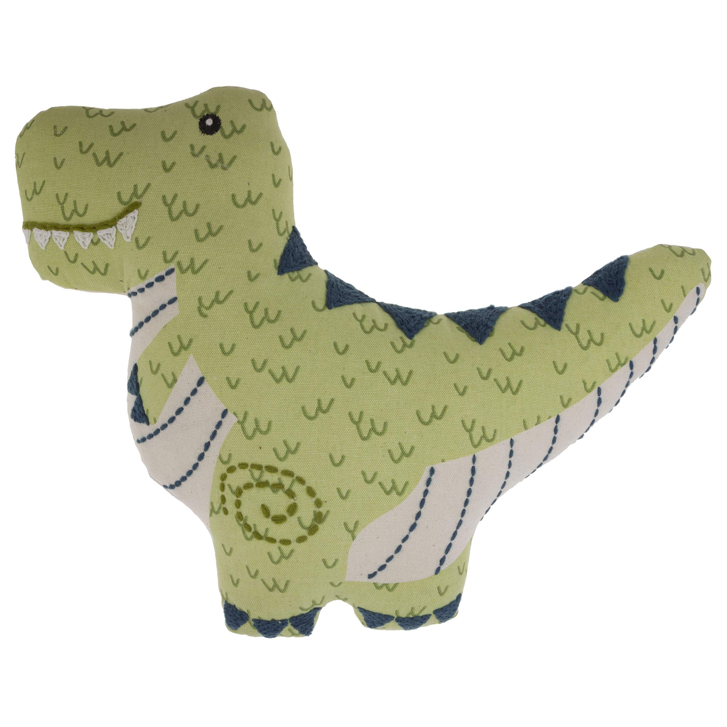 Oreiller brodé Dinosaure coussin enfant lit garçon fille