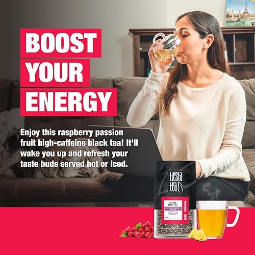 Miniatura 3 de Tiesta Tea - Passion Berry Jolt, Loose Leaf, Raspberry Passion Fruit Black Tea, Premium Blend, Caffeinated Black, Make Hot or Iced Brews Up to 200