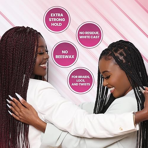 Miniatura 6 de Laflare 14.5 fl oz Braid Bond Gel Bulk Extreme Hold para cabello natural y de niños, vegano, nutritivo, trenzado, cabello torcido (melocotón)