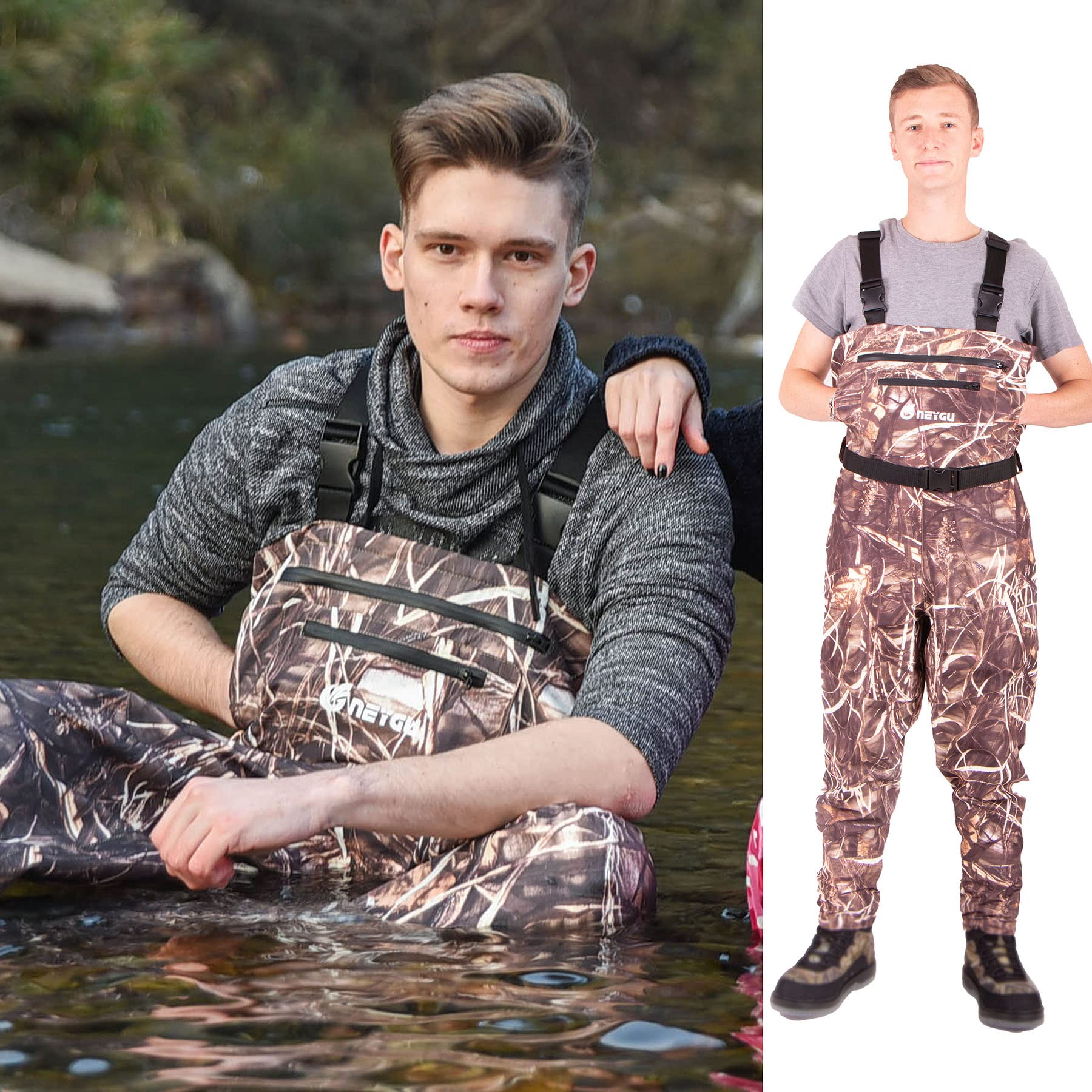 Hunting Waders Breathable Fly Fishing Duck Waterproof Pants